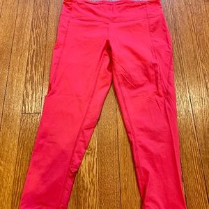 Zella Pink cropped Leggings